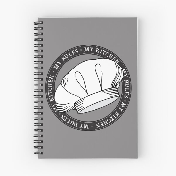 Item preview, My Kitchen My Rules White Chef Hat Quote designed and sold by HotHibiscus.