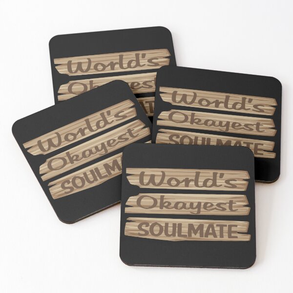 Item preview, Wooden Sign SOULMATE designed and sold by StoreHornedFace.