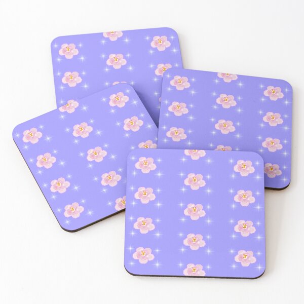 Item preview, pixel cherry blossom (with sparkles) designed and sold by autumnalmanac.