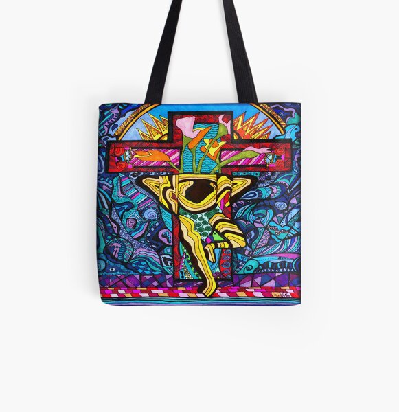 Our Cross All Over Print Tote Bag