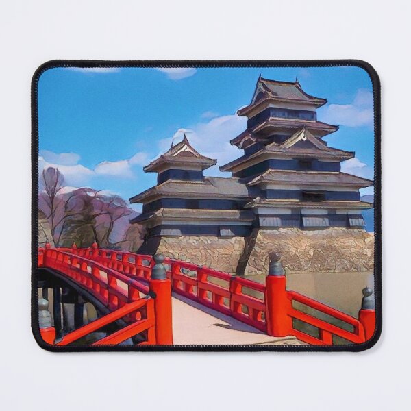 Item preview, Amazing Beautiful Matsumoto Castle Japan Picture Art - Cartoon designed and sold by XIX361ART.