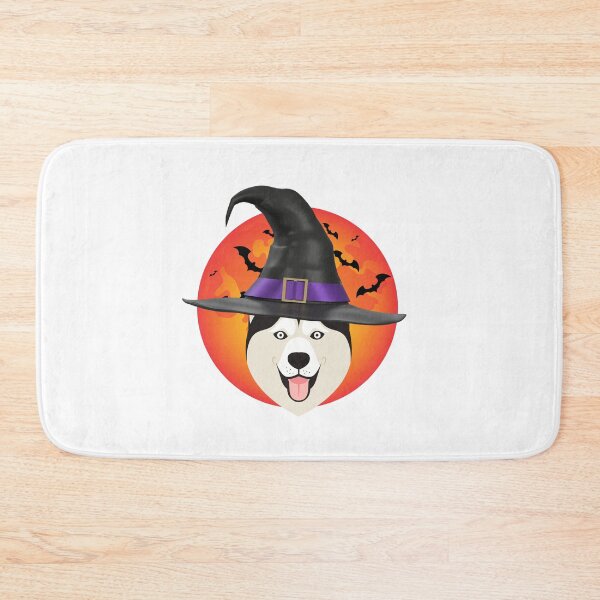 Item preview, Halloween dog. Dog and witches. Creepy Dog. Creepy Husky. Scary Husky designed and sold by Doggymadness.