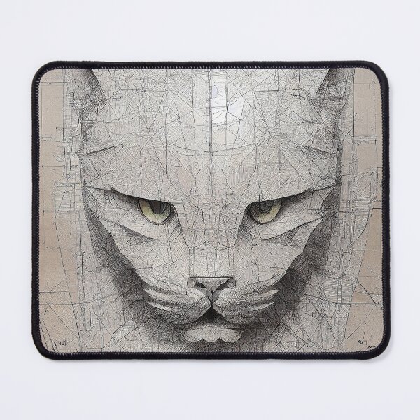 Item preview, Cat Schematics №14. Cat Technical Blueprint Poster designed and sold by Åveline Dvorak.
