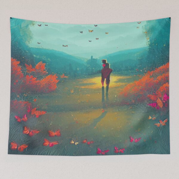 Item preview, Knight and the Butterflies designed and sold by TravelingOak.