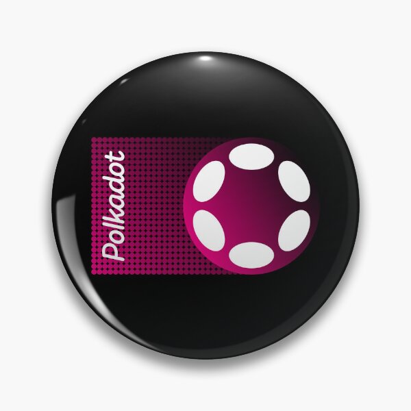 Artikelvorschau, Polkadot DOT Crypto Altcoin - Pink Black Gradient Dot Pattern entworfen und verkauft von CryptoMoods.