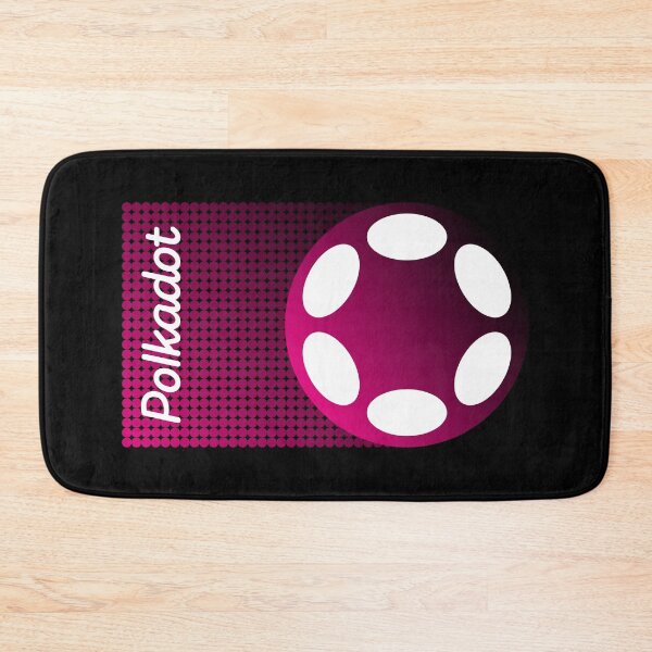 Artikelvorschau, Polkadot DOT Crypto Altcoin - Pink Black Gradient Dot Pattern entworfen und verkauft von CryptoMoods.