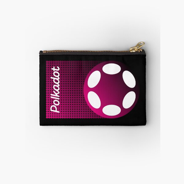 Artikelvorschau, Polkadot DOT Crypto Altcoin - Pink Black Gradient Dot Pattern entworfen und verkauft von CryptoMoods.