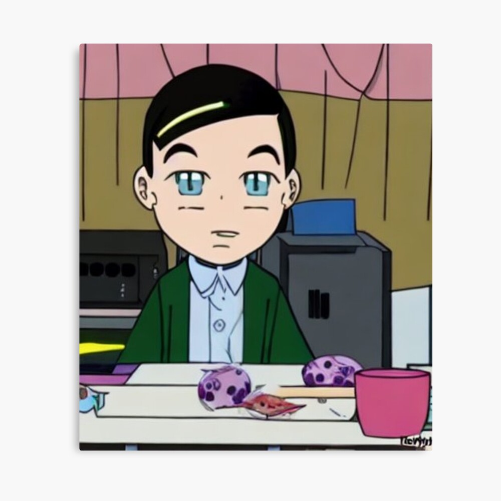 Young Sheldon in anime style