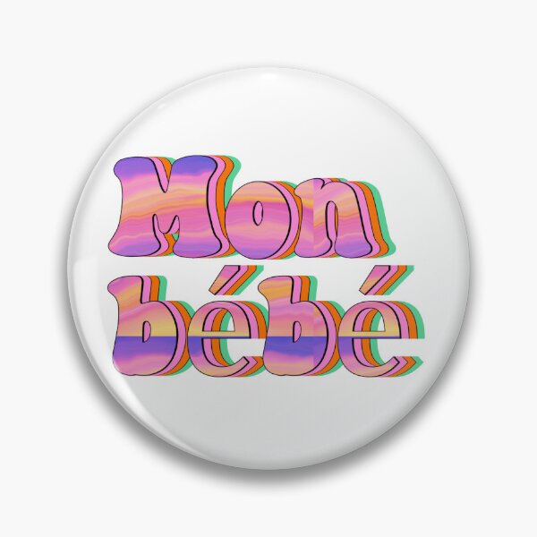 Item preview, Word saying in french my baby designed and sold by Emotionville.