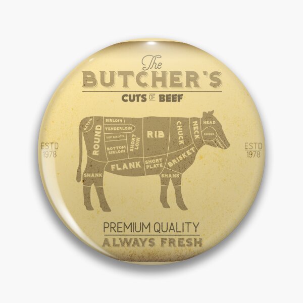 Item preview, Vintage Butchers Shop Print of Cuts of Beef designed and sold by HotHibiscus.