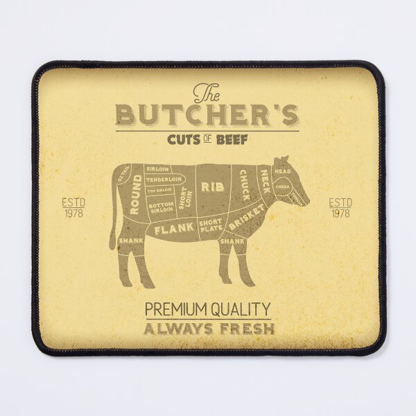 Item preview, Vintage Butchers Shop Print of Cuts of Beef designed and sold by HotHibiscus.