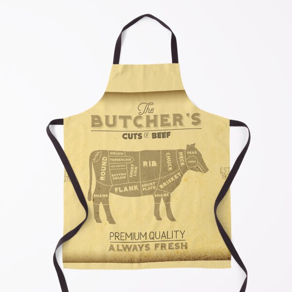 Item preview, Vintage Butchers Shop Print of Cuts of Beef designed and sold by HotHibiscus.