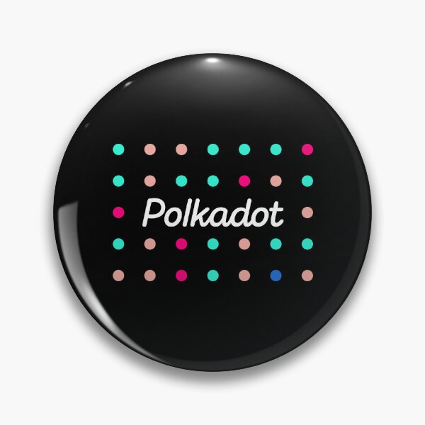 Artikelvorschau, Polkadot DOT Crypto Altcoin - Buntes lustiges Punktmuster entworfen und verkauft von CryptoMoods.