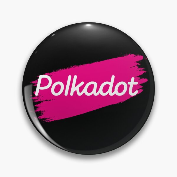 Artikelvorschau, Polkadot DOT Crypto Altcoin - Pink Brush Stroke Text Logo entworfen und verkauft von CryptoMoods.