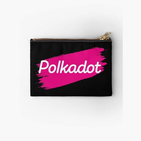 Item preview, Polkadot DOT Crypto Altcoin - Pink Brush Stroke Text Logo designed and sold by CryptoMoods.