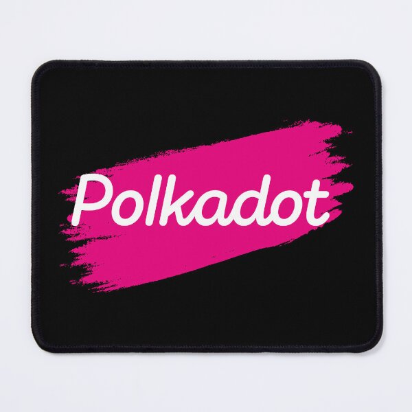 Item preview, Polkadot DOT Crypto Altcoin - Pink Brush Stroke Text Logo designed and sold by CryptoMoods.
