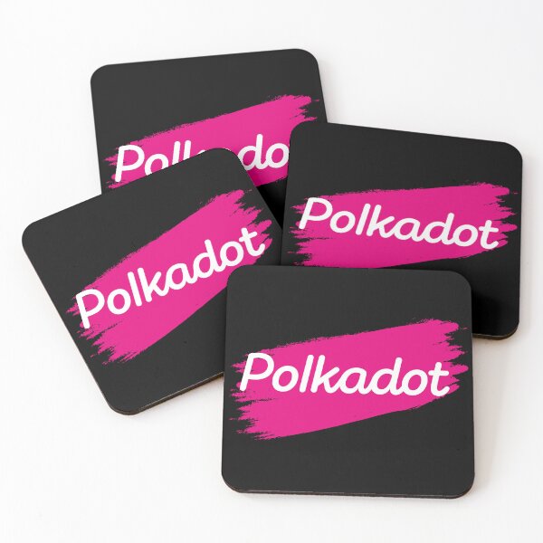 Item preview, Polkadot DOT Crypto Altcoin - Pink Brush Stroke Text Logo designed and sold by CryptoMoods.