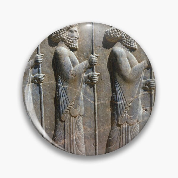 Item preview, 1970s - Bas-relief Scupltures of Assyrian Warriors, Persepolis, Iran designed and sold by thatwaslife.