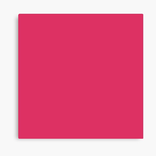 PLAIN SOLID HOT PINK-100 PINK AND CORAL SHADES ON OZCUSHIONS ON ALL  PRODUCTS  Canvas Print for Sale by ozcushions