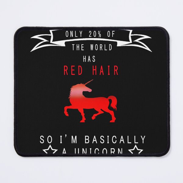 Item preview, red hair unicorn designed and sold by scriptscode.