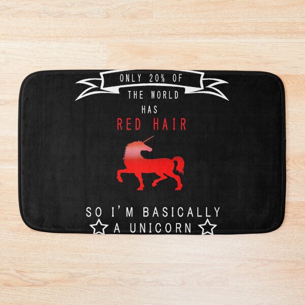 Item preview, red hair unicorn designed and sold by scriptscode.