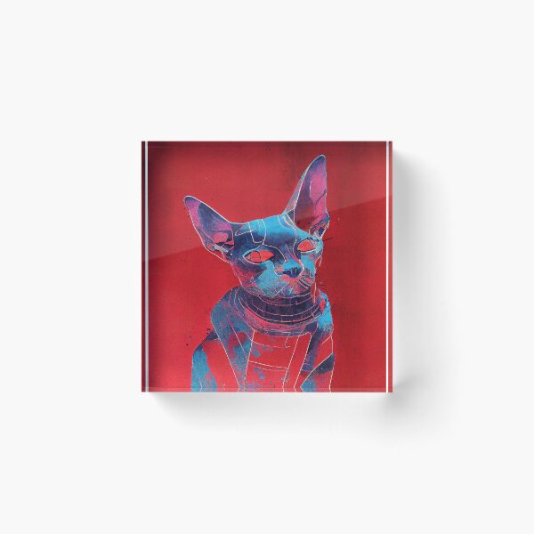 Item preview, Synthwave Cool Cat Poster #33 designed and sold by Åveline Dvorak.
