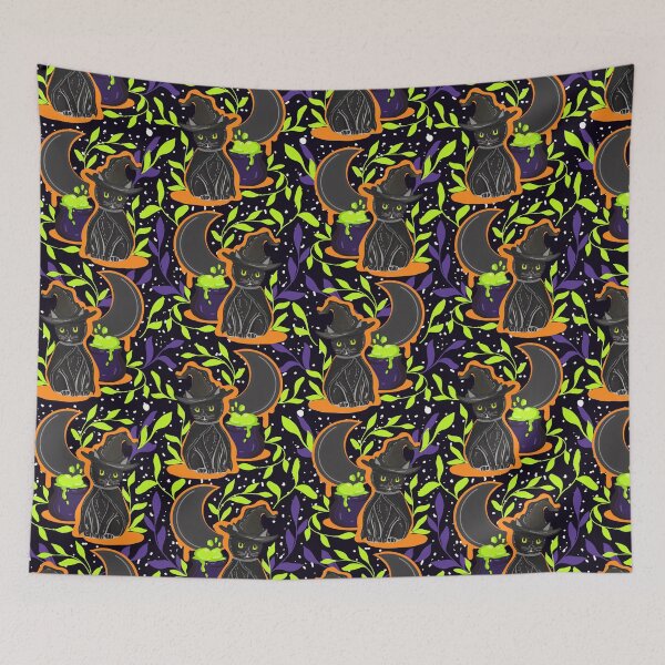 Item preview, Halloween Witchy Spell Cat designed and sold by mitalim.