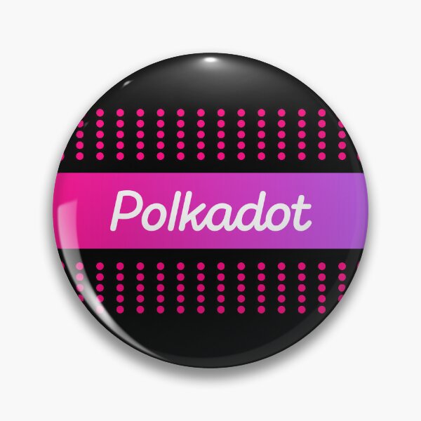 Artikelvorschau, Polkadot DOT Crypto ALtcoin - Abstraktes rosa Punktmuster mit Verlaufsstreifen entworfen und verkauft von CryptoMoods.