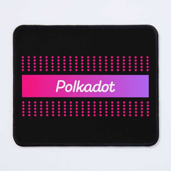 Item preview, Polkadot DOT Crypto ALtcoin - Abstract Pink Dot Pattern with Gradient Stripe designed and sold by CryptoMoods.