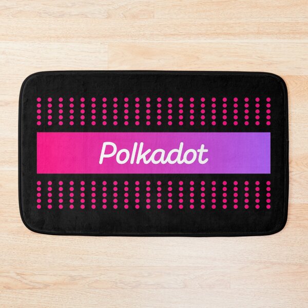 Item preview, Polkadot DOT Crypto ALtcoin - Abstract Pink Dot Pattern with Gradient Stripe designed and sold by CryptoMoods.
