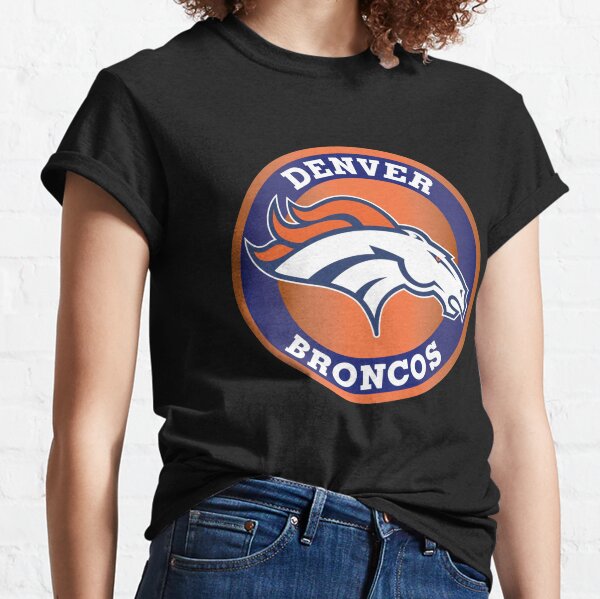 NFL Youth Girls Denver Broncos Peyton Manning Short Sleeve V-Neck Splatter Tee - Large (14)