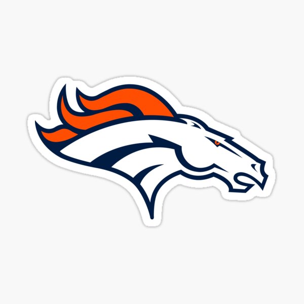 Denver Broncos NFL Sport Black Car Bumper Sticker Decal ''SIZES''