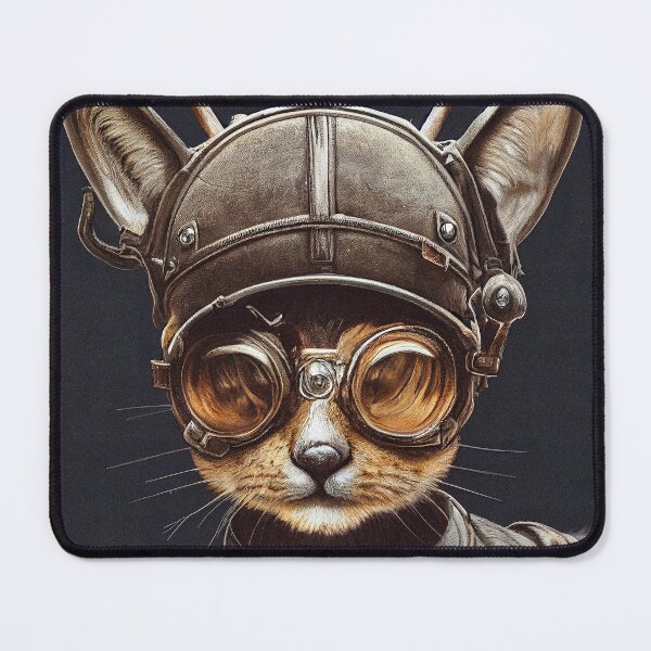 Item preview, Dieselpunk Cats #11: War Pilot Kitten designed and sold by Åveline Dvorak.