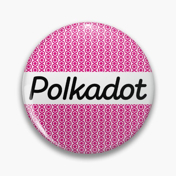 Artikelvorschau, Polkadot DOT Crypto Altcoin - Kleine rosa Punkte in Halbkreisen entworfen und verkauft von CryptoMoods.