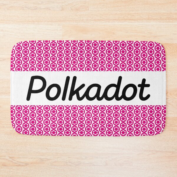 Item preview, Polkadot DOT Crypto Altcoin - Small Pink Polkadots In Semi Circles designed and sold by CryptoMoods.