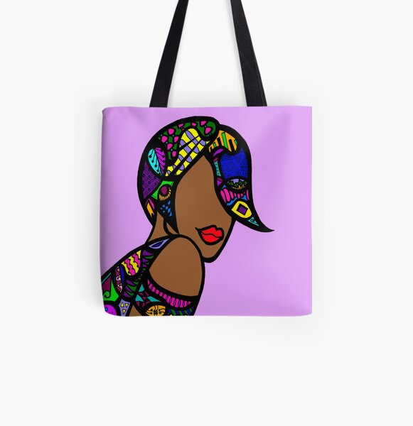 Angled Bob All Over Print Tote Bag