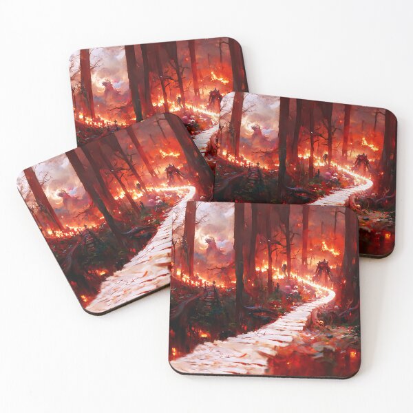 Item preview, Burning Forest Path designed and sold by lostcauseblue.
