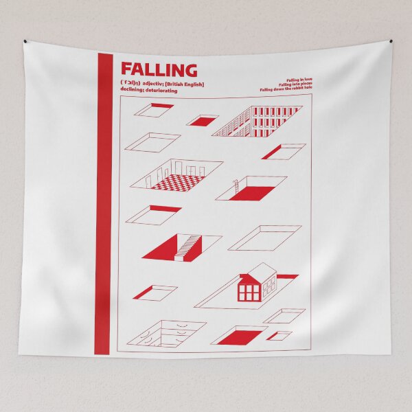 Item preview, Falling — definition of "falling" as a graphic poster designed and sold by Xira-X.