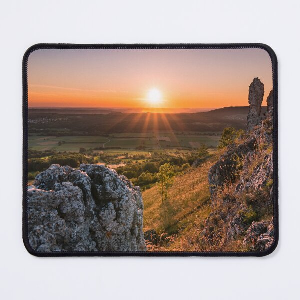 Item preview, Sunset on mountain Walberla in Franconian Switzerland designed and sold by raphotography88.