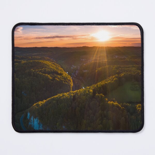 Item preview, Aerial view of valley through Franconian Jura designed and sold by raphotography88.