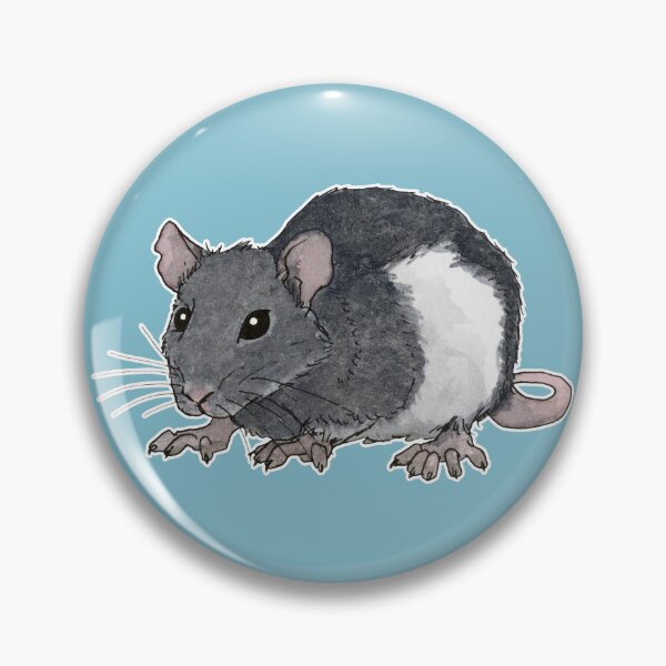 Item preview, Black and white rat designed and sold by savousepate.
