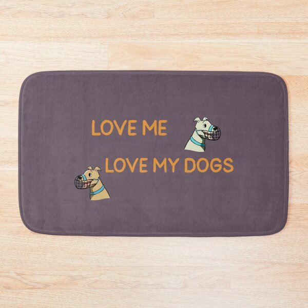 Item preview, Love Me, Love My Muzzled Dogs designed and sold by kookycomet.