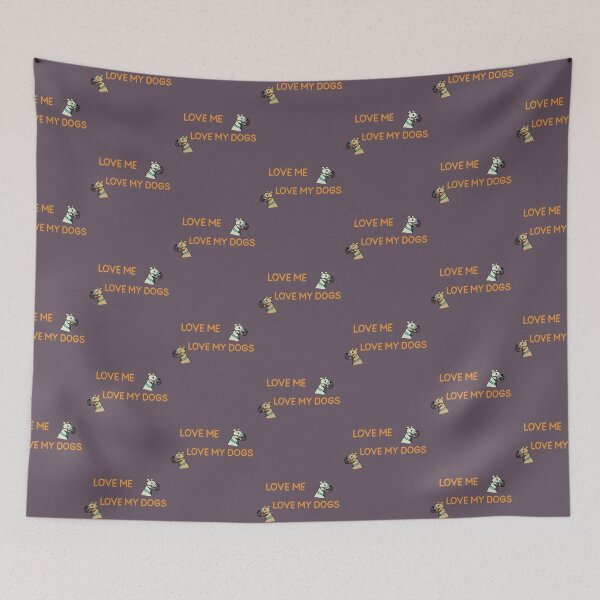 Item preview, Love Me, Love My Muzzled Dogs designed and sold by kookycomet.