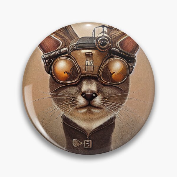 Item preview, Dieselpunk Cats #8: Colonel Scout Deer-Cat designed and sold by Åveline Dvorak.