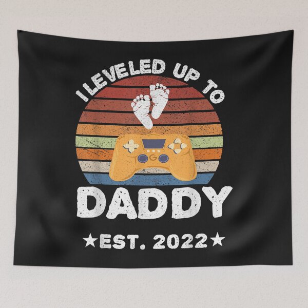 Item preview, Mens I Leveled Up To Daddy 2022 Funny Soon To Be Dad 2022  designed and sold by Bettodwin.