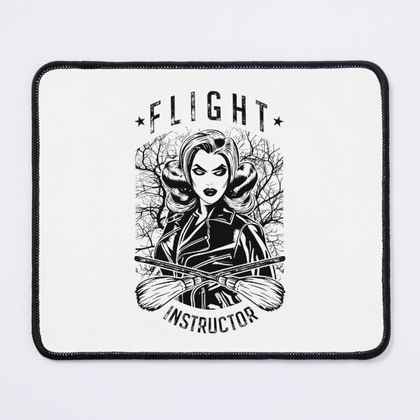 Item preview, Flight Instructor Funny Halloween Witch Pilot Gothic Pop Art designed and sold by GrandeDuc.