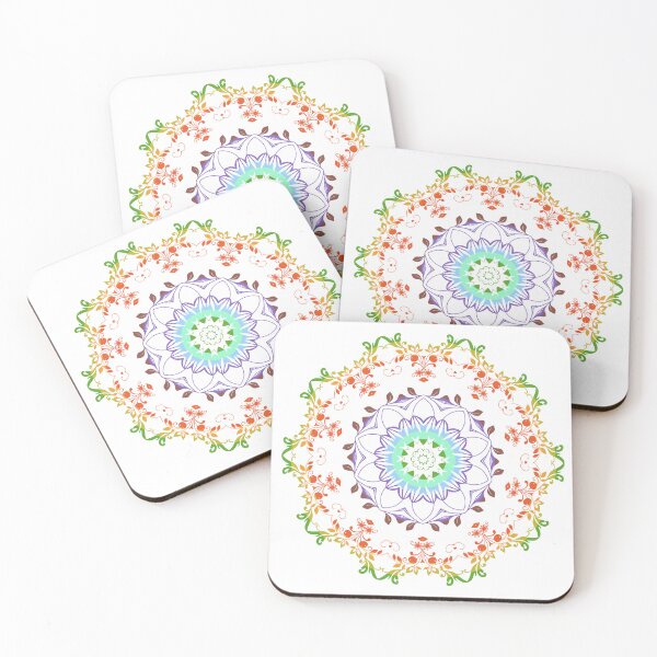 Item preview, arte floral mandala designed and sold by SystemLion.