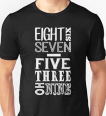 867-5309 (Light Print) Unisex T-Shirt