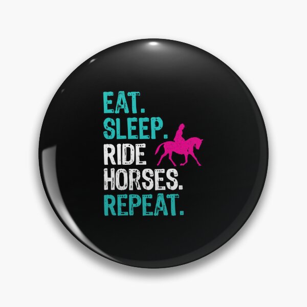 Item preview, Eat Sleep Ride Horses Repeat Funny Horse Riding Gifts For Horse Equestrian Riders  designed and sold by arregikrstsd.