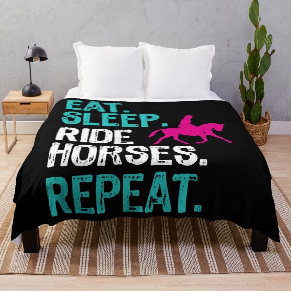 Item preview, Eat Sleep Ride Horses Repeat Funny Horse Riding Gifts For Horse Equestrian Riders designed and sold by arregikrstsd.